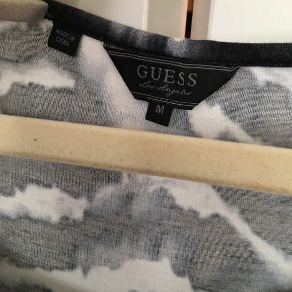 GUESS❓Black & White High-Low Bodycon Maxi Dress - Picture 4 of 8